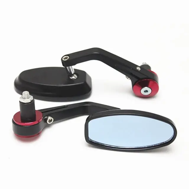 Noir Paire Retroviseur Miroir Pour Moto Scooter Vtt Guidon Diametre