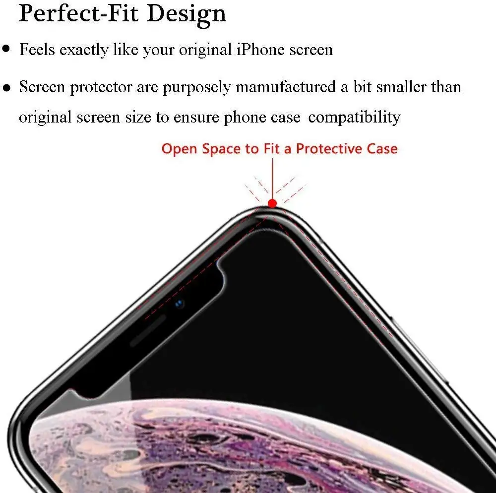 
Защита экрана для Apple iPhone 11 Pro, экран 5,8 дюйма, закаленное стекло 2.5D Edge, улучшенная четкость HD для серии iphone 11 