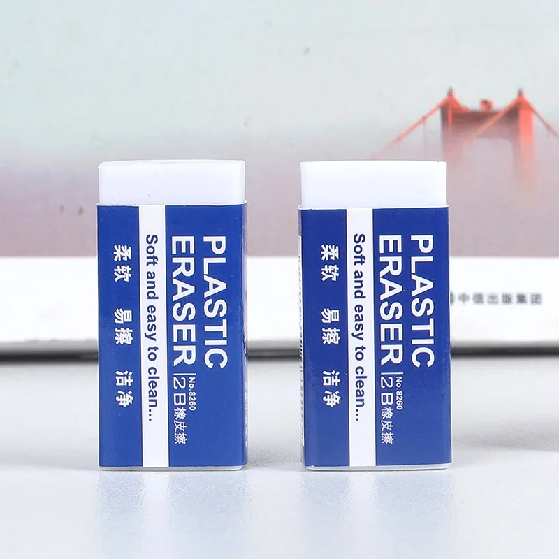 Wholesale Pvc Rectangular White Soft Manufacturer Rubber Eraser Pencil