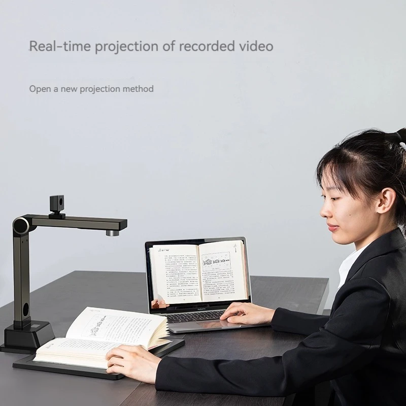 Deli 15151 HD Professional Office Online Course Collection Certificate Book Scanner