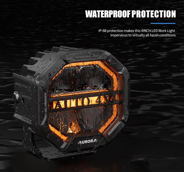 Aurora Dual Color LED Work Fog Light Bar for 4x4 Offroad