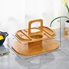 Bamboo and wood wine rack