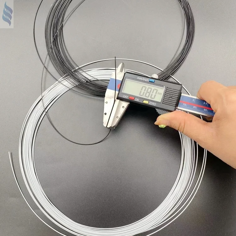 Черный цвет шнурки из нейлона 6 покрытием 304 нержавеющей стальной трос 7 * 7-0.54-0.8mm для Катушка система шнуровки завязывания