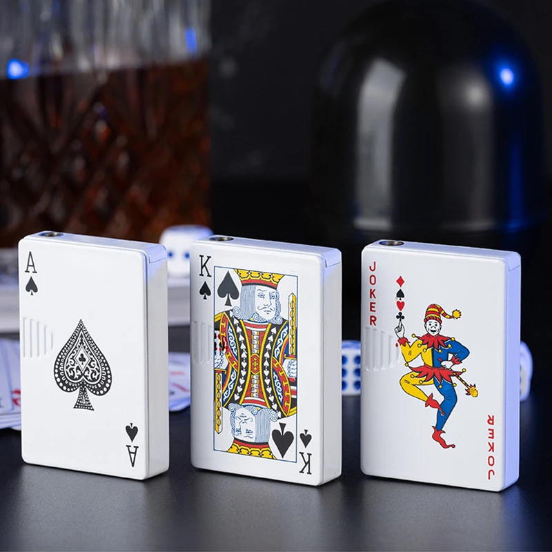 Custom Wholesale Jet Torch Green Flame Poker Cigarette Lighter Metal