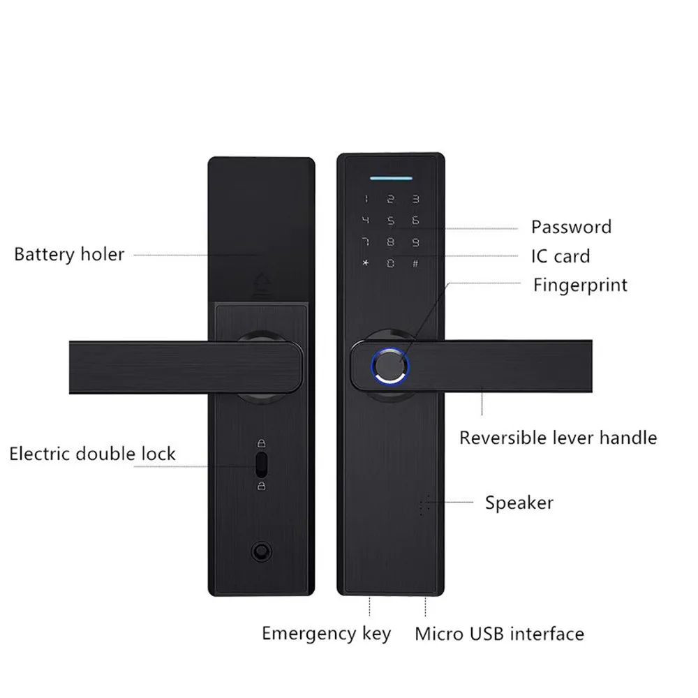 Z Wave Lock Fingerprint Briefcase Tuya Biometric Fingerprint Lock