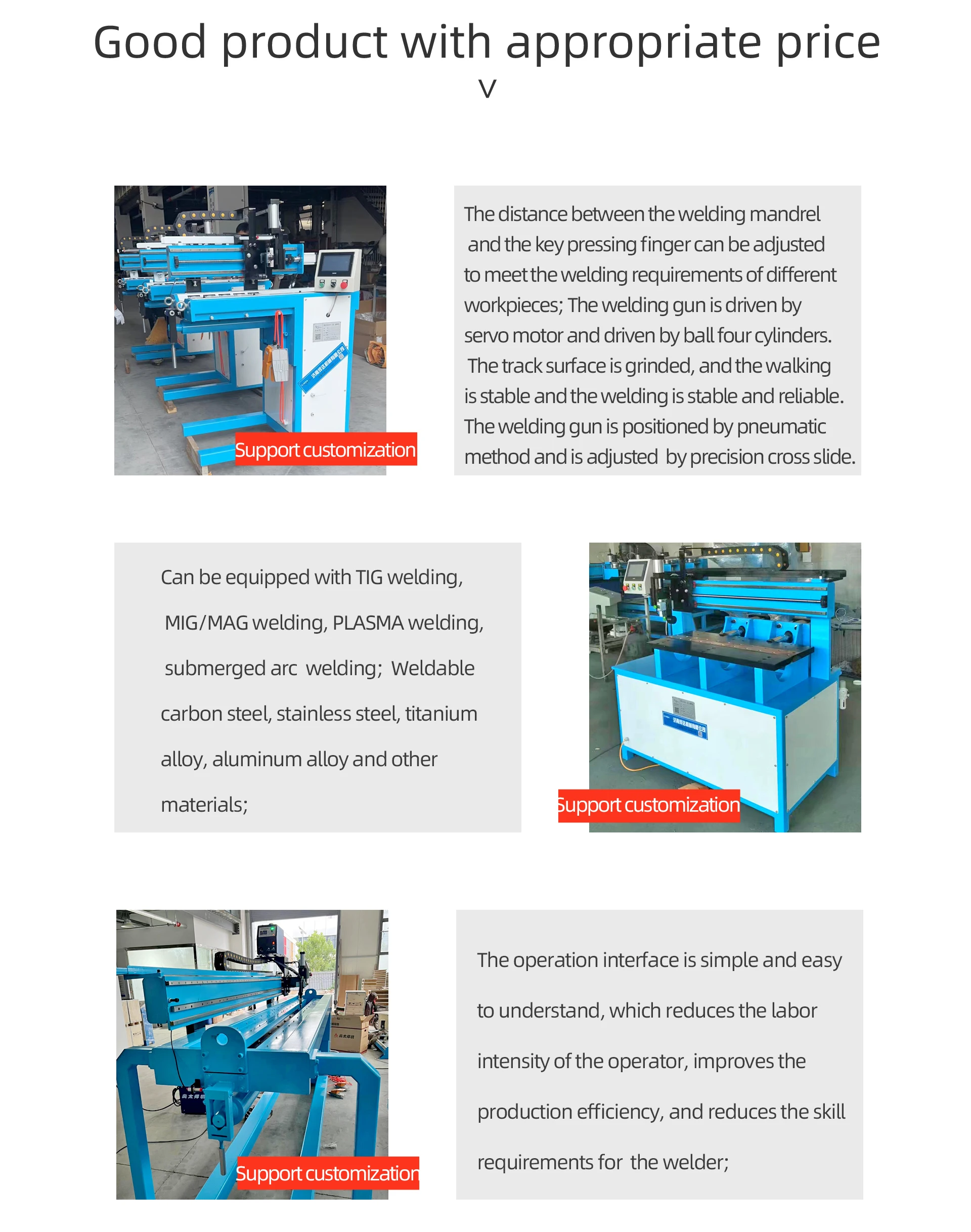 Mig Linear Seam Welding Machine / Tank Body Seam Straight Welder Buy