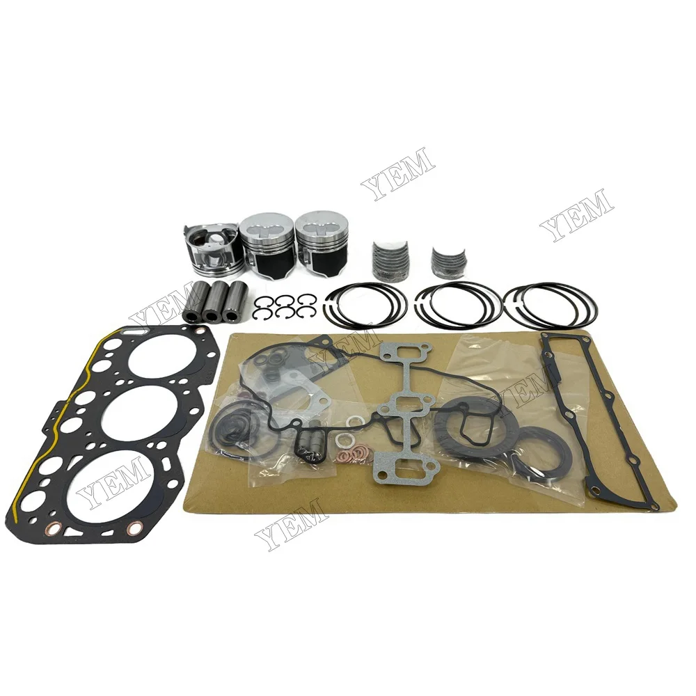 For Yanmar 3YM30AE Overhaul Re-ring Kit Engine Part Gasket Piston Set 2