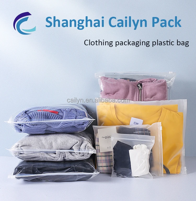 Good Selling Zipper Top Custom Packaging Bags For Clothing Zipper Top Custom Zip Lock Bag Shoes