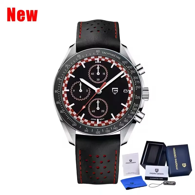 PAGANI DESIGN 【週末セール開催中】 PAGANI DESIGN Men's Chronograph Waterproof Sport Watch, Auto