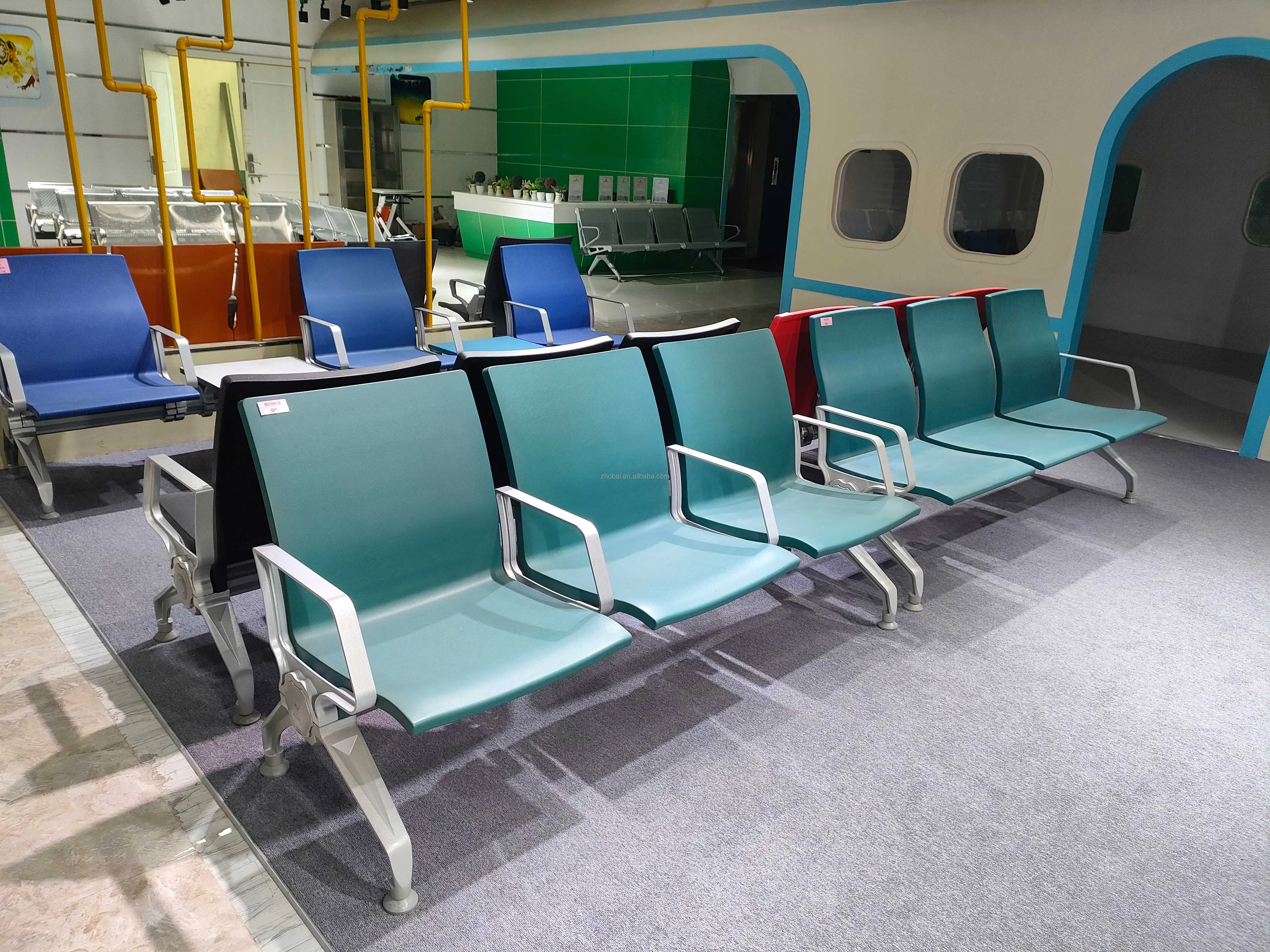 High Quality 1.5-Seat PU Hospital Waiting Chairs Customized Modern Commercial Design for School Gym Clinic Dental Office Public 5