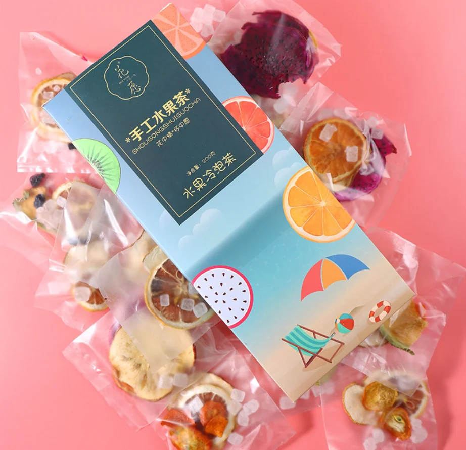  Manufacturer Gift Box Package Bulk Natural Dried Fruit Slices Tea Private Label Flat Tummy Flavor Fresh