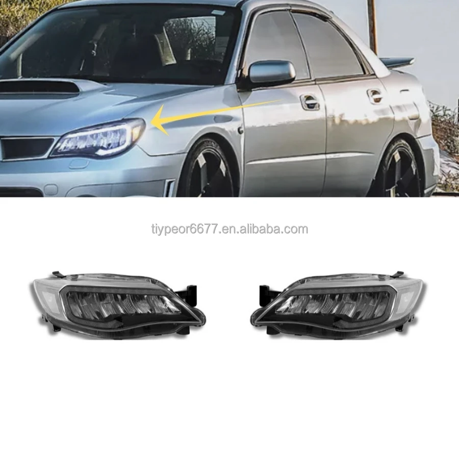 product tiypeor led headlights with animation for subaru impreza wrx sti 2008   2014  headlights assembly headlamp-3