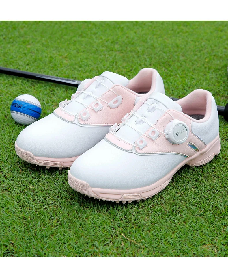 PGM XZ306 waterproof golf shoe manufacturer junior golf shoe knob laces ...