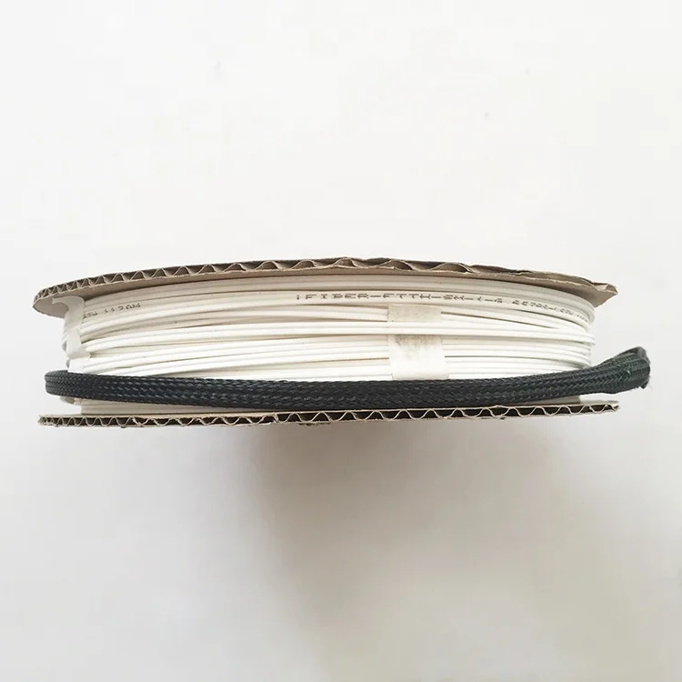 Cardboard Reel Type Packing SC APC Optic Fiber Patch Cord FTTH Drop Cable Assemblies with Pulling Eye