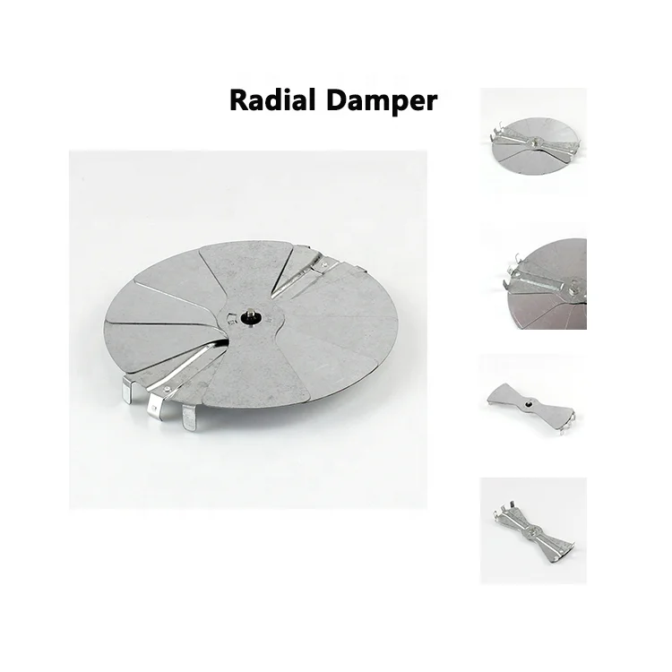 HVAC Neck Mounted Steel Manual Round Adjustable Metal Radial Air Duct Damper