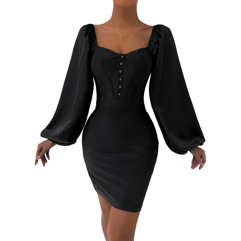 Shop Our Autumn and Winter Long Sleeve Black Casual Dresses Shop Our Autumn and Winter Long Sleeve Black Casual Dresses