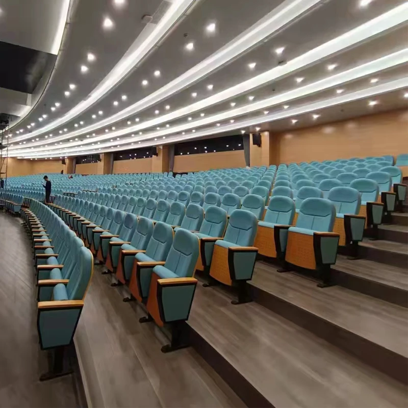 New Design Padded Audience Auditorium Tipup Seating Chairs China,price  Lecture Hall Seating Auditorium Chair Folding for Sale