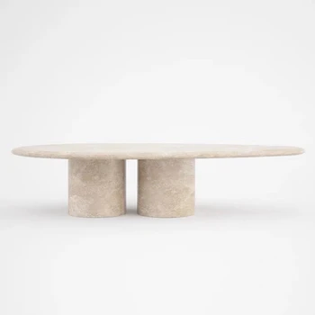 Travertine Dining Table Stone Dining Table Vintage Dining Room Travertine Table