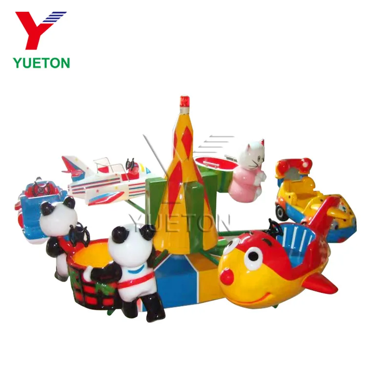 Kiddie Amusement Ride Electric Mini Plane Carousel Merry Go Round Carousel for Sale