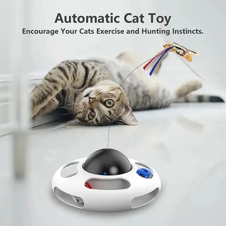Customized Cat Toys Teaser Butterfly Interactive Cat Toys 360 Degree