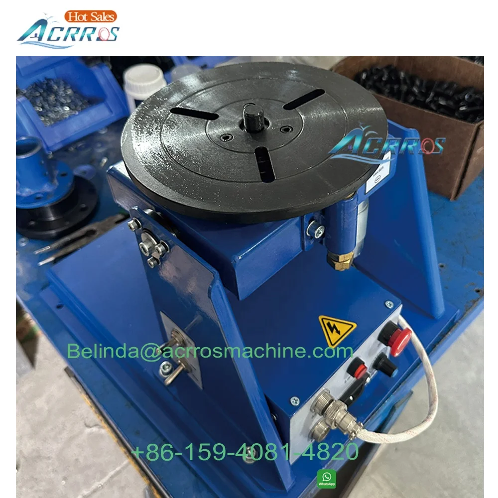 Competitive Price 200V Manual Electric Welding Positioner K65 Chuck Lathe 10Kg Rotating Table New Condition Mig Welding Mode