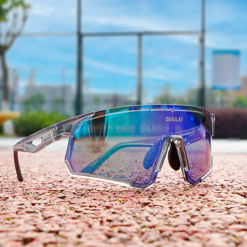 Obaolay Photochrome Fahrradbrille fr Damen und Herren, polarisierte  Fahrradbrille, Sportbrille fr drauen, MTB, Rennrad, UV400-Schutz,  Sonnenbrille