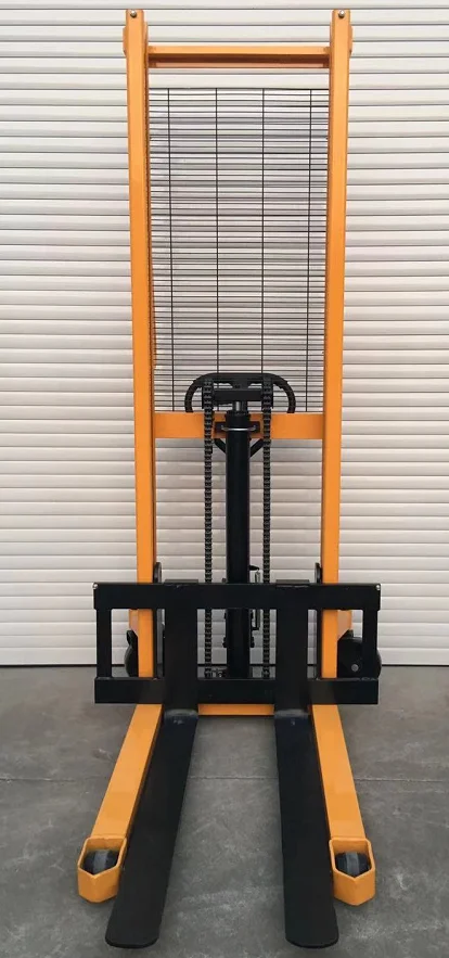 Manual Forklift Manual Pallet Stacker Hydraulic Pump Wheels Nude Pump Truck Manual Material Lift 2 Ton Manual Electric Stacker