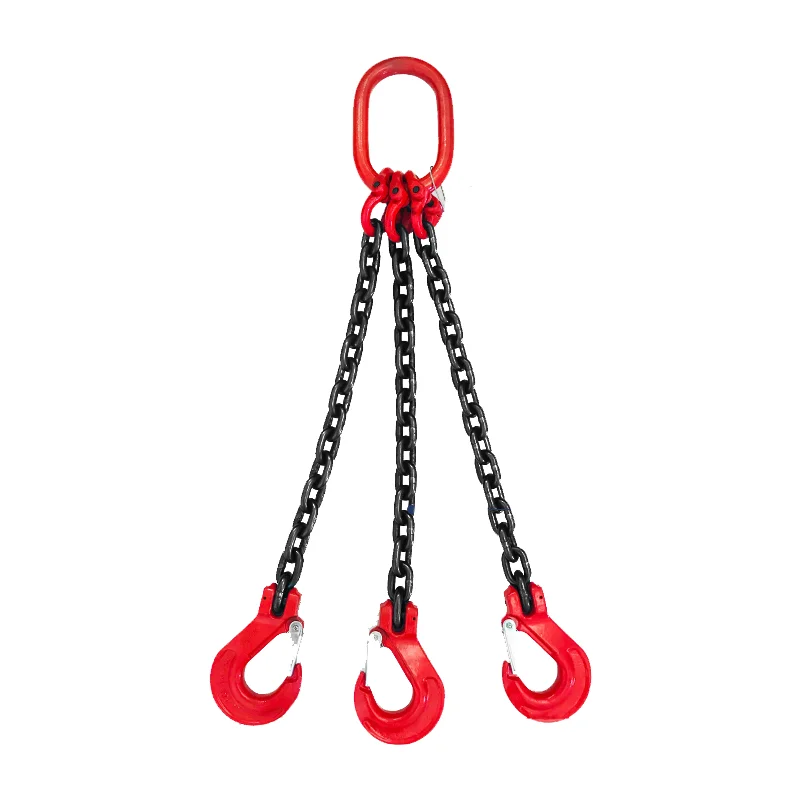 Alloy steel multi-leg 2 3 4 leg g80 lifting chain sling with hook