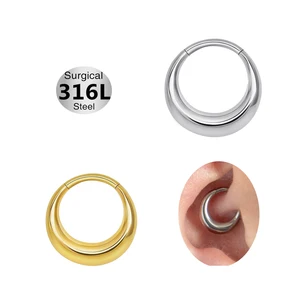 Xinfocus New Indian Nostril Hoop Septum Piercing High Quality 316L Surgical Steel Cartilage Earring Fashion Piercing