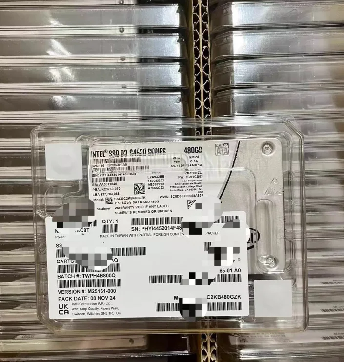 Intel / Solidigm D3-S4520  SSDSC2KB480GZ01 Solid State Drive