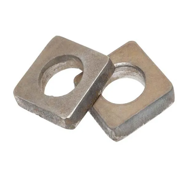 Manufacturer supplies stainless steel aluminum groove missing angle square metal washers flat square gasket curve washer