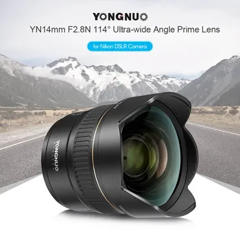 YONGNUO YN14mm F2.8N Wide Prime AF/MF Diagonal Angle YN14 F2.8 Lens for D5600 D5500 D850 D600 DSLR Camera detail image