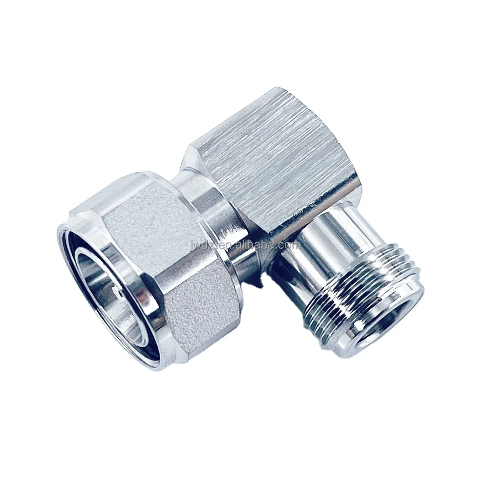 factory price 4.3/10 male to N female right angle connector adapter