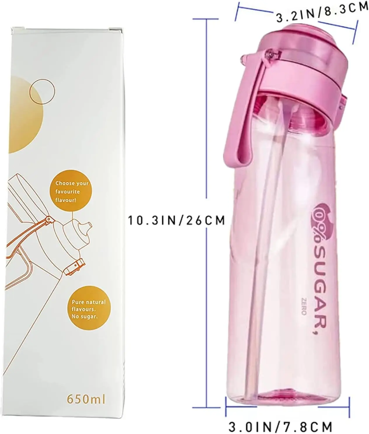 Cross-border Tritan Scented Cup Outdoor Fitness Water Bottle Aroma ...