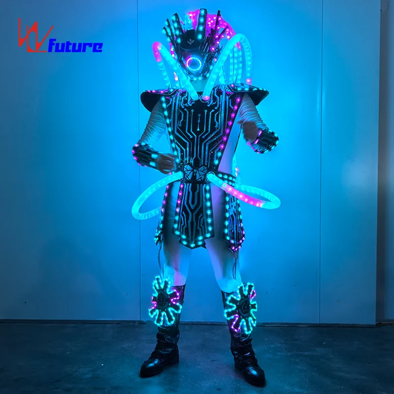 433 LED Programmable Cyberpunk Mech Group Glow-in-the-Dark Stage Dance ...