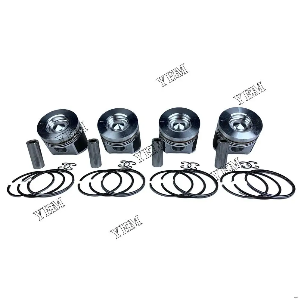 V3300 Cylinder Pistons With Piston Rings Set for Kubota