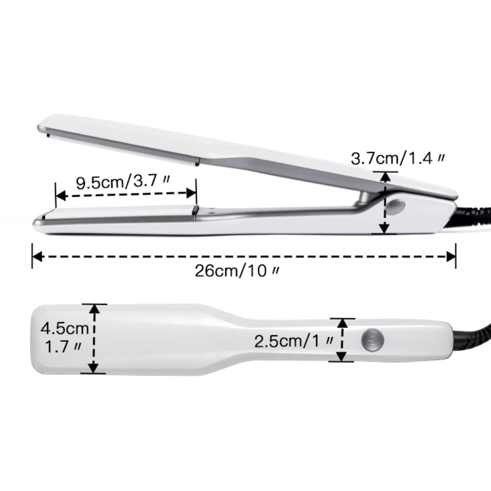 Плоский керамический Профессиональный ИК-выпрямитель для волос с нанотитановым