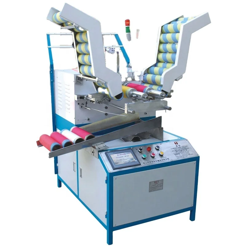 Automatic High Speed  Paper Bobbin Tape Thread Splitting Rewinder Textile Lace Ribbon Loom Pulling Yarn Winding Winder Machine