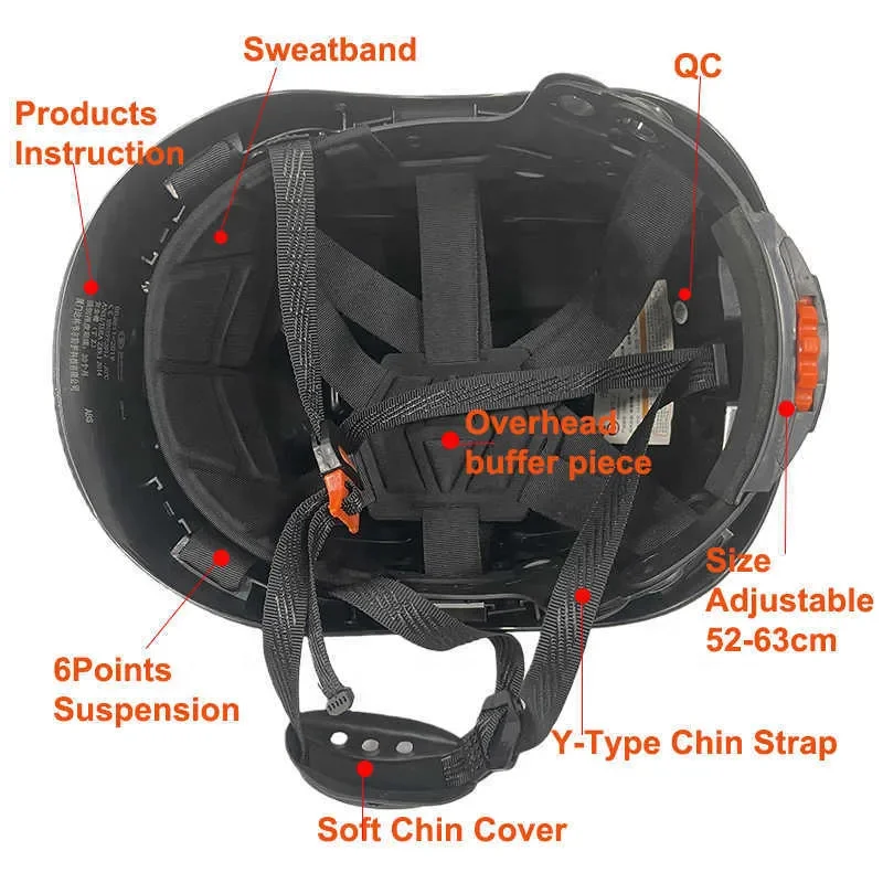 Wejump Industrial Ansi Standard Z89.1 Abs Rescue Helmet Hard Hat ...