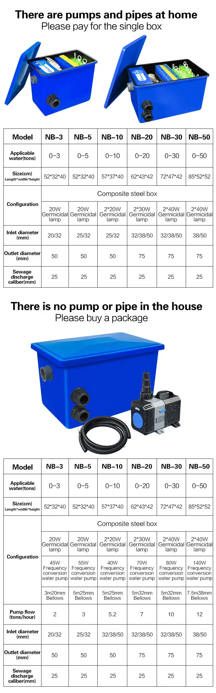 Manufacture CfO-3 Fiberglass Koi Pond Filters Fish Farm Bio Filter Fish Pond Filtration System