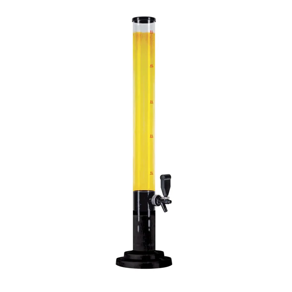 Paquete de 2 dispensadores de cerveza de 1.5 litros/50 onzas, dispensador  de torre de bebidas con tubo de hielo extraíble y luz LED, dispensador de