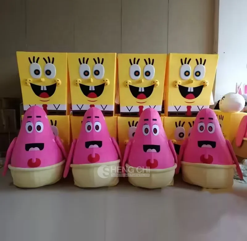 Factory Customized High-quality Mascot Costumes Anime Characters Halloween spongebob Mascot Costumes