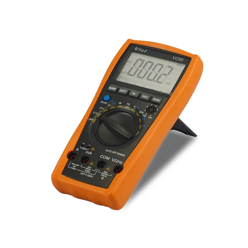 VC99 Auto Range Digital Multimeter 1000V 20A DC AC Voltage Current Resistance Capacitance Tester