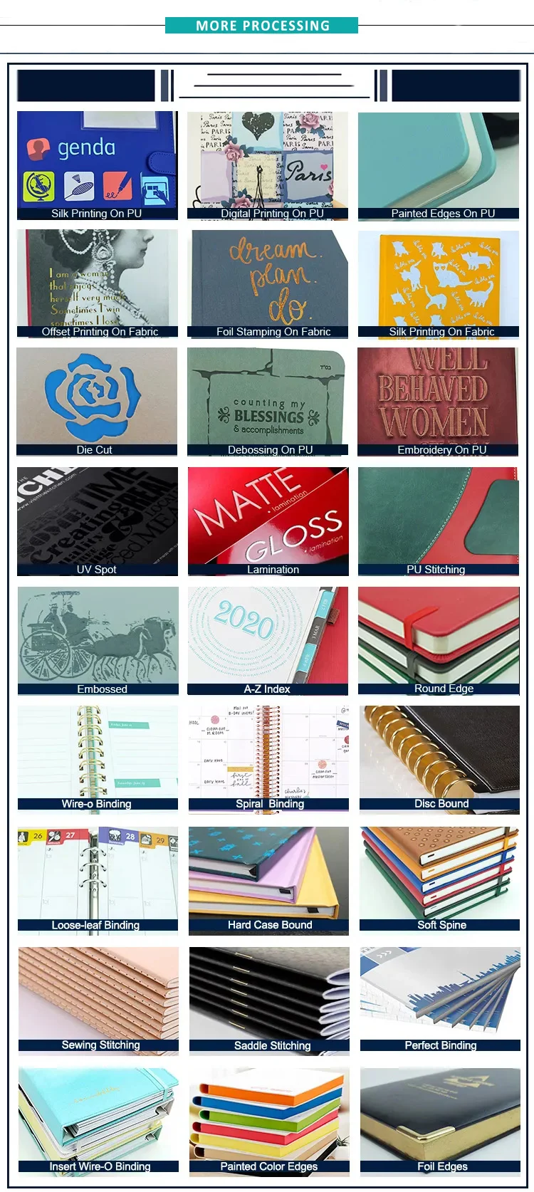 Custom Printed Spiral Wire Notebooks Bulk Cheap A5 Single Line Notebook Offset Paper and Cardboard Brochure