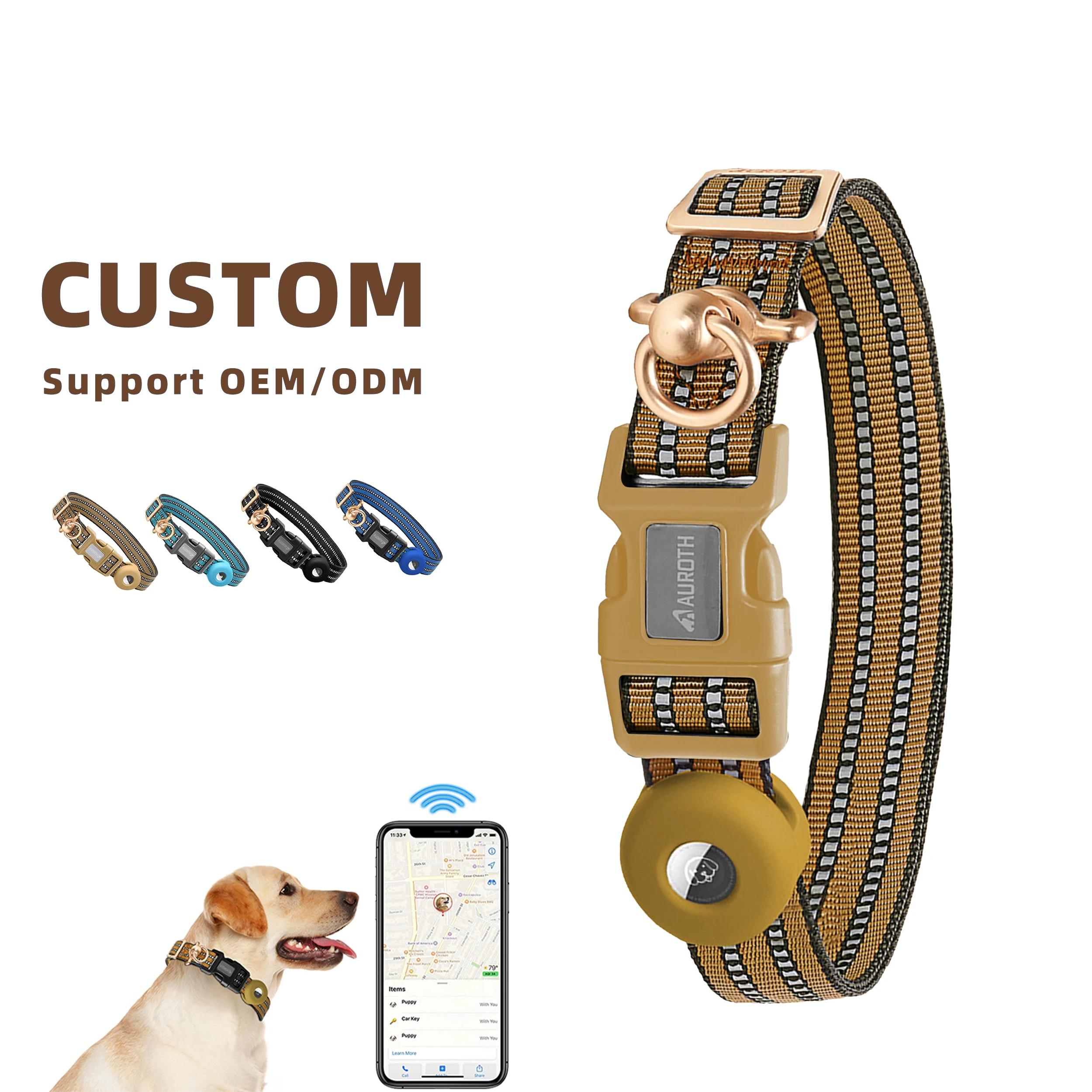 Custom Dog Harness Logo Durable Reflective Set