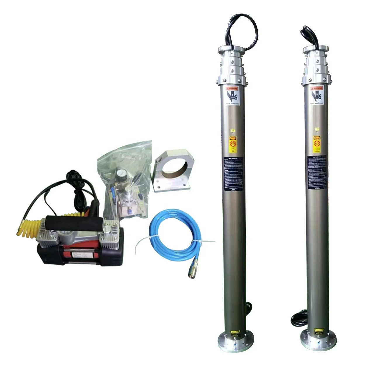 lightweight portable lifting pole 4m mobile pneumatic telescopic mast by air