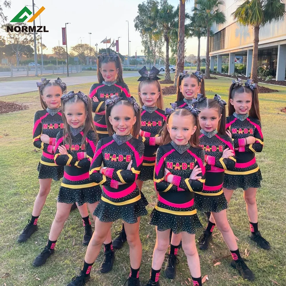 Sublimation Cheer Dance Uniforms Custom Spandex Cheerleaded Costumes Design Your Own Cheerleading Uniform
