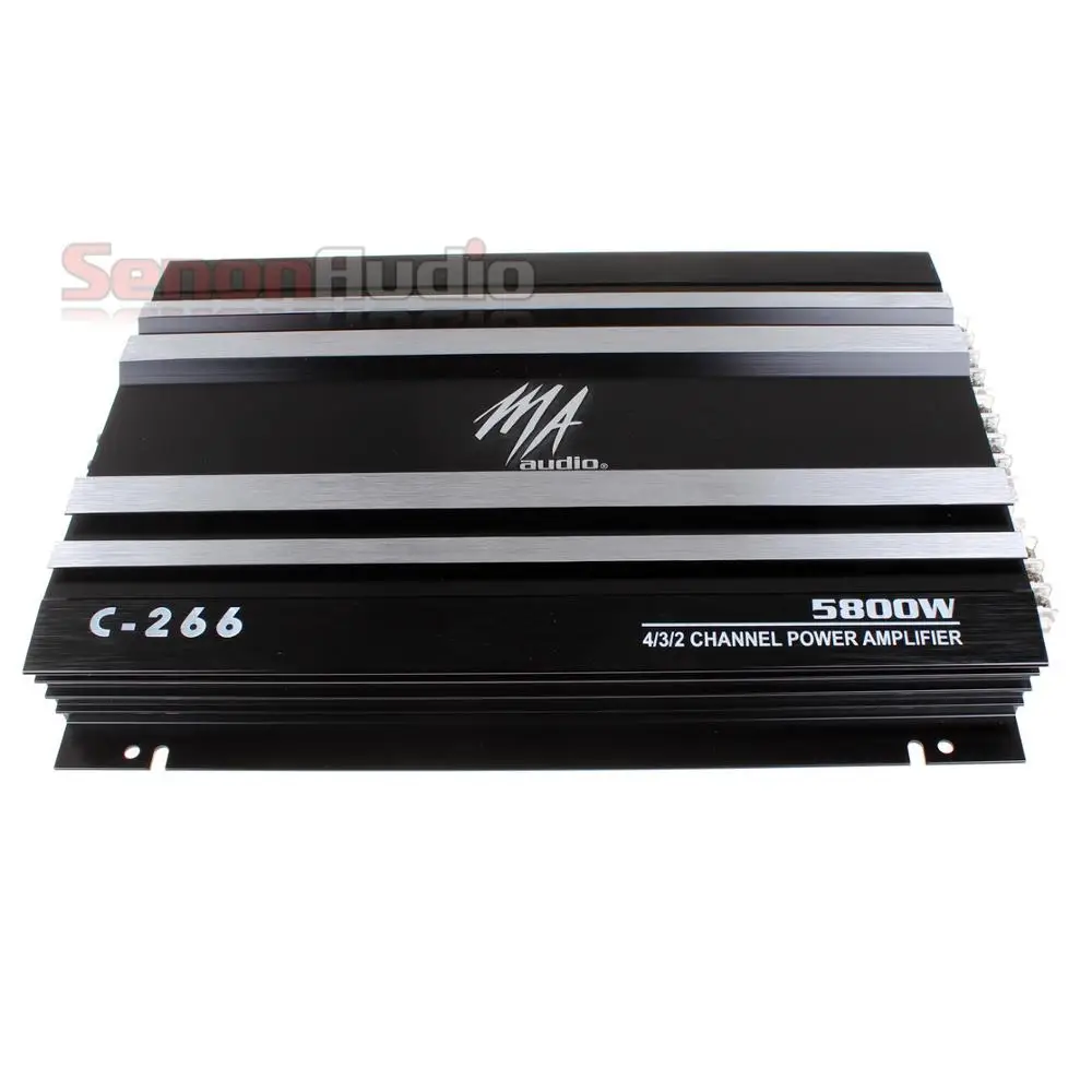 Yaeccc C-266 4 Channel Car Amplifier - 2800W Max Power Stereo Audio Amp With Super Bass For Subwoofers 12V