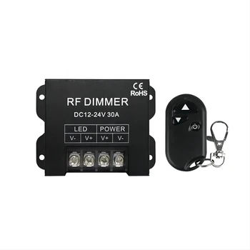Led Single Color Dimmer 30A DC12V 24V 720W Aluminum Shell Mono Controller Pwm 3 key RF Remote Control Dimmer For SMD2835 Led Str