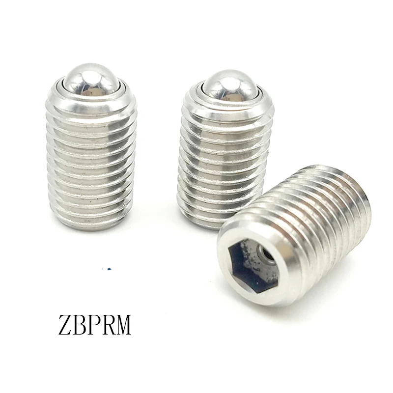 product factory wholesaler bprm bprj ball plungers roller stainless steel or polyacetal ball head fine thread ball roller-40